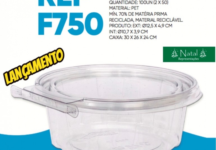 Pote redondo com lacre 350ml